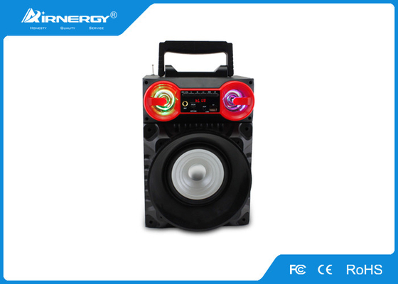 Radio portative extérieure de haut-parleur de la danse carrée LED avec la radio AUX. d'USB FM