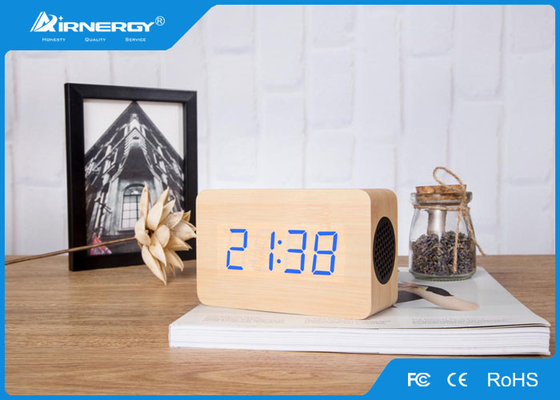 Radio en bois sans fil en bois basse superbe de réveil des haut-parleurs/V4.0 Bluetooth